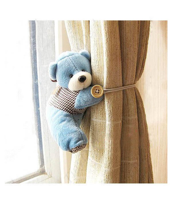 Pair Of Plush Cartoon Bear Curtain Buckles Curtains Hanging Tie Back BindsHome TextilesfromHome and Gardenon 