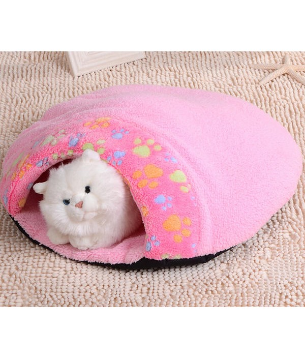 Lovely Warm Cat House Soft Kitten Sleeping Bag Cat Bed CavePet SuppliesfromHome and Gardenon 