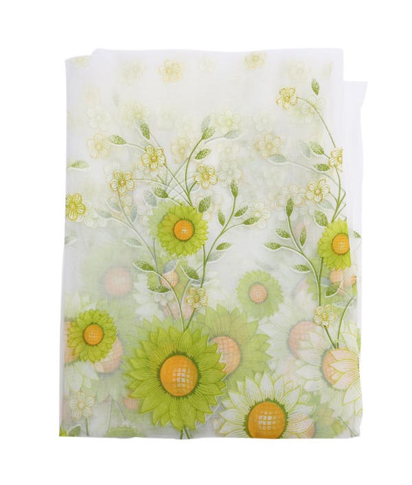 Sunflower Tulle Voile Sheer Window Screen Bedroom Window CurtainHome TextilesfromHome and Gardenon 