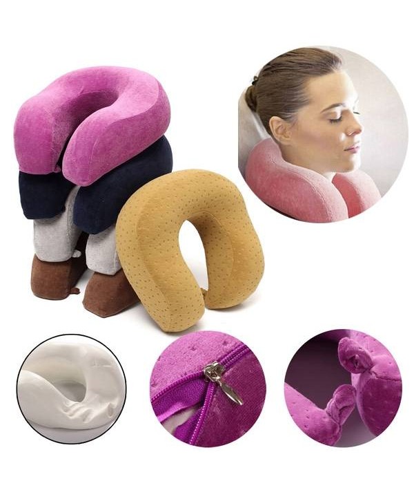 U Shape Slow Rebound Memory Foam Pillow Neck Protect Head Rest Travel Soft CushionHome TextilesfromHome and Gardenon 