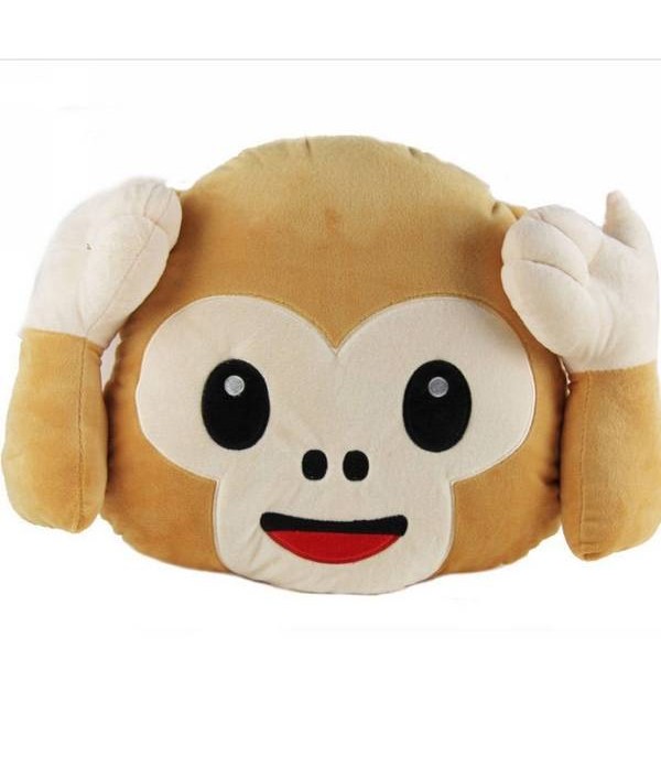 cm Lovely Emoji Monkey Throw Pillow Plush Stuffed Cushion Office Home Sofa Decoration GiftHome TextilesfromHome and Gardenon 