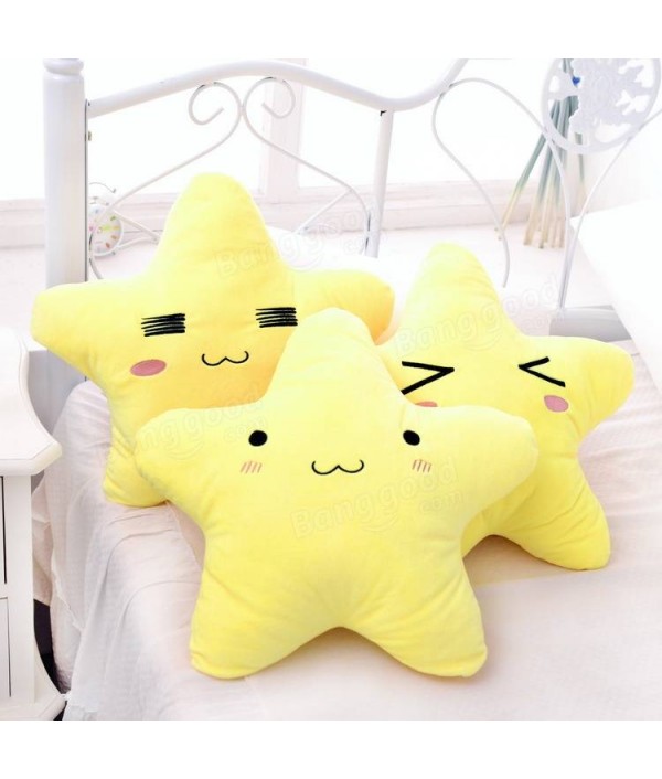 Cotton Cartoon Star Expression Shape Throw Pillow Plush Sofa Bed Car Office CushionHome TextilesfromHome and Gardenon 