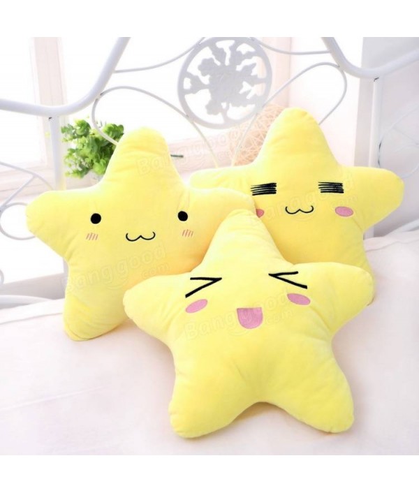 Cotton Cartoon Star Expression Shape Throw Pillow Plush Sofa Bed Car Office CushionHome TextilesfromHome and Gardenon 