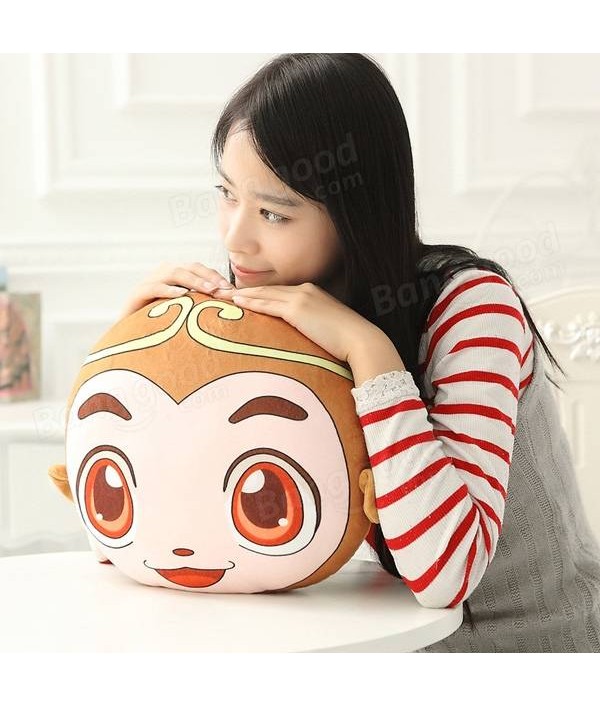 Funny Expression Cartoon Monkey Throw Pillow Soft Plush Sofa Cushion Home Car DecorationHome TextilesfromHome and Gardenon 