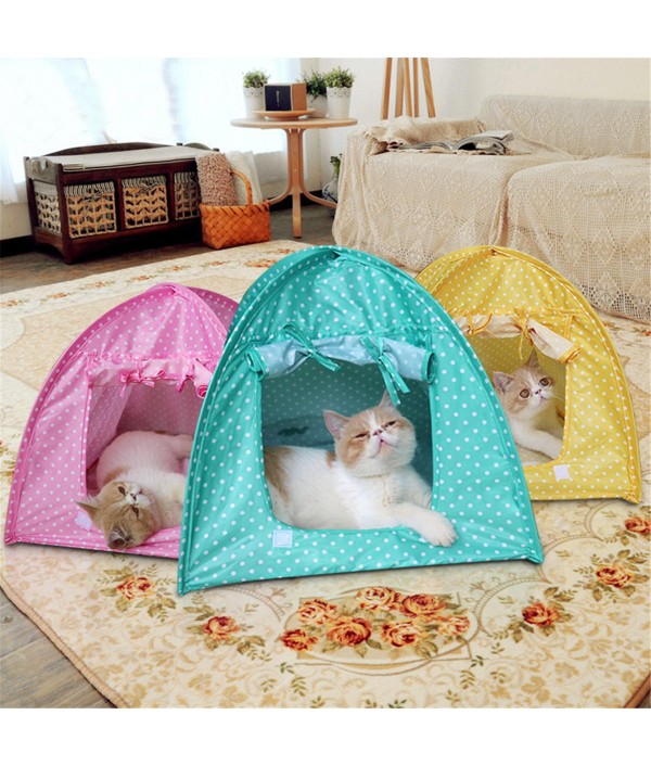 Foldable Pet Cat Tent Playing Bed House ...