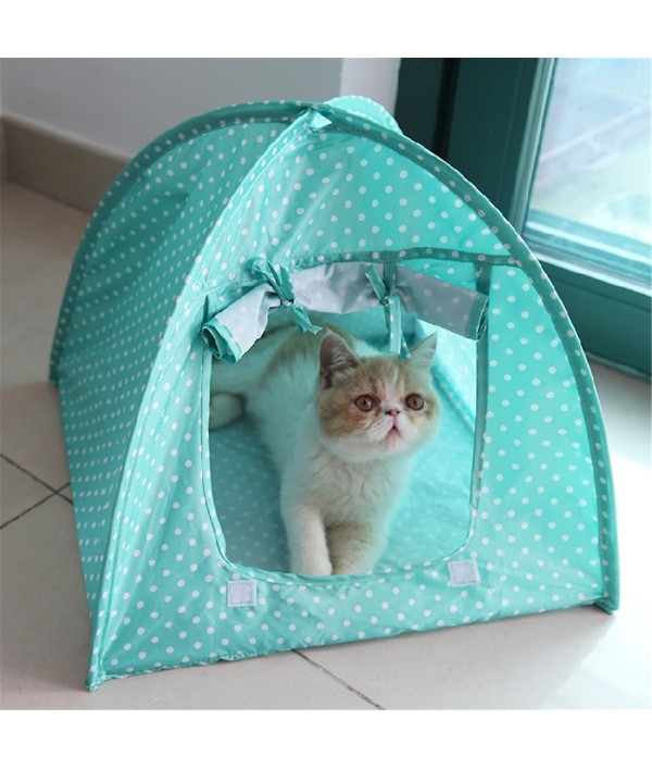 Foldable Pet Cat Tent Playing Bed House Kitty Camp Waterproof Outdoor Dog KennelPet SuppliesfromHome and Gardenon 