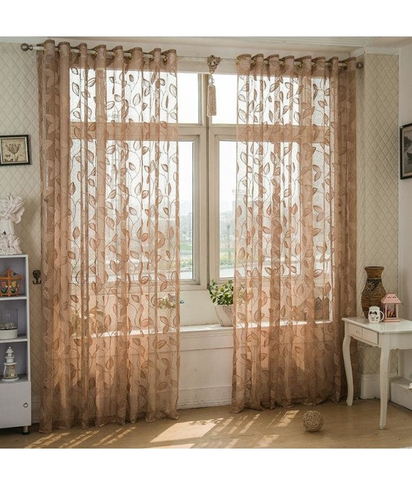 Breathable Half Black-out Voile Sheer Curtains Bedroom Living Room Window ScreeningHome TextilesfromHome and Gardenon 