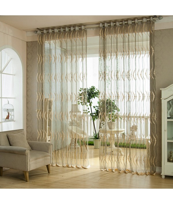 Breathable Hollow out Window Screening Sheer Curtains Bedroom Living Room Window DecorHome TextilesfromHome and Gardenon 