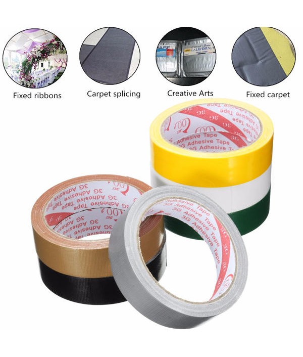 mmXm Strong Permanent Waterproof Cloth Tape Self Adhesive Repair Home Carpet DecorHome TextilesfromHome and Gardenon 