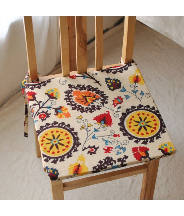 Bohemia Style Sponge Cotton Linen Office Home Chair Seat Cushion Mat Home Decor Home TextilesfromHome and Gardenon 