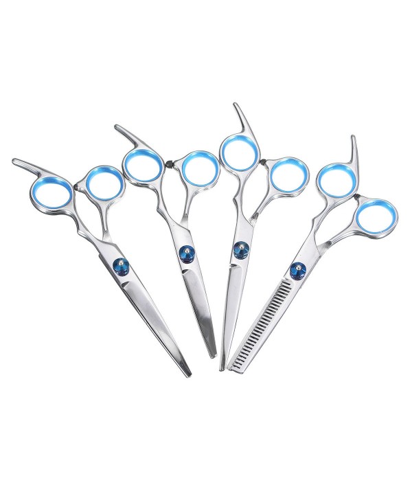 Pcs/Lot Dog Cat Grooming Scissors Set Straight Curved Cutting Thinning Shears Kit Puppy Hair Trimmer Pet BeautyPet SuppliesfromHome and Gardenon 