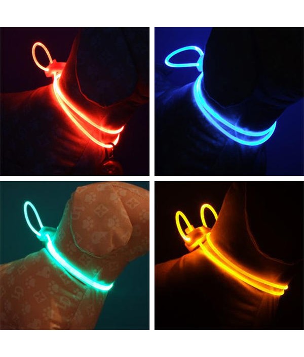 Colorful LED Pet Dog Collar Ch...