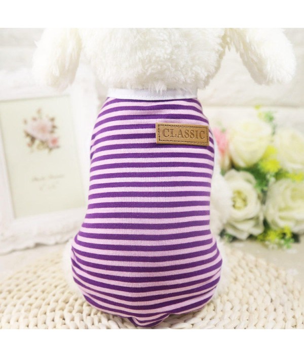 Classic Pet Dog Clothes For Dogs Fashion Dog Clothes Costume Dog Vest Stripes Pet ClothesPet SuppliesfromHome and Gardenon 