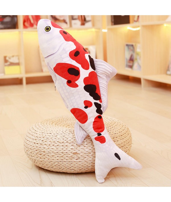 Taisho Showa Red White Gibel Carp Golden Koi Fish Stuffed Plush Toy 3D Carp Pillow Koi Fish Stuffed Plush Toy Animal Fish Toy Dolls with PP Cotton for Children Lovers Birthday GiftHome TextilesfromHome and Gardenon 