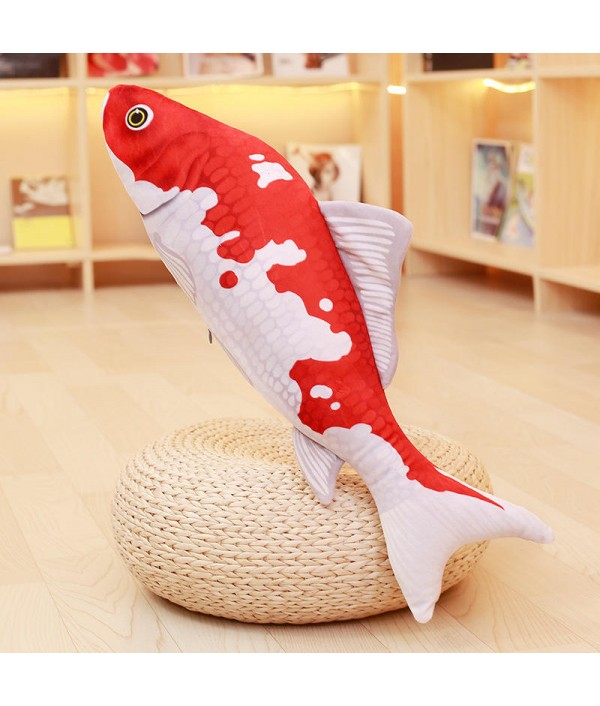 Taisho Showa Red White Gibel Carp Golden Koi Fish Stuffed Plush Toy 3D Carp Pillow Koi Fish Stuffed Plush Toy Animal Fish Toy Dolls with PP Cotton for Children Lovers Birthday GiftHome TextilesfromHome and Gardenon 