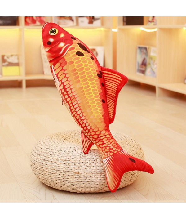 Taisho Showa Red White Gibel Carp Golden Koi Fish Stuffed Plush Toy 3D Carp Pillow Koi Fish Stuffed Plush Toy Animal Fish Toy Dolls with PP Cotton for Children Lovers Birthday GiftHome TextilesfromHome and Gardenon 