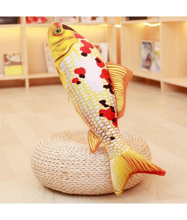 Taisho Showa Red White Gibel Carp Golden Koi Fish Stuffed Plush Toy 3D Carp Pillow Koi Fish Stuffed Plush Toy Animal Fish Toy Dolls with PP Cotton for Children Lovers Birthday GiftHome TextilesfromHome and Gardenon 