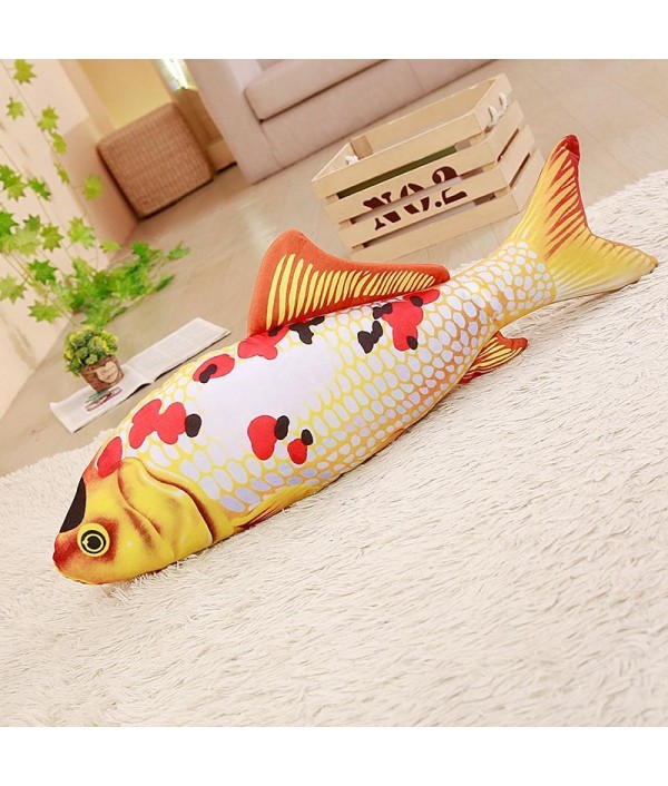 Taisho Showa Red White Gibel Carp Golden Koi Fish Stuffed Plush Toy 3D Carp Pillow Koi Fish Stuffed Plush Toy Animal Fish Toy Dolls with PP Cotton for Children Lovers Birthday GiftHome TextilesfromHome and Gardenon 