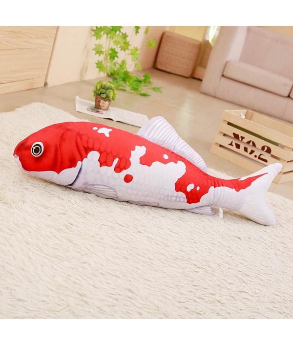 Taisho Showa Red White Gibel Carp Golden Koi Fish Stuffed Plush Toy 3D Carp Pillow Koi Fish Stuffed Plush Toy Animal Fish Toy Dolls with PP Cotton for Children Lovers Birthday GiftHome TextilesfromHome and Gardenon 