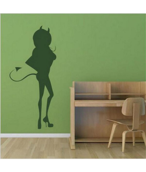 Creative Halloween Angry Cat Beauty PVC Waterproof Wall Sticker Removable Vinyl Art Mural Decoration Stickers Environmental Protection Halloween Wall Sticker Window Home Decoration Decal DecorHome DecorfromHome and Gardenon 