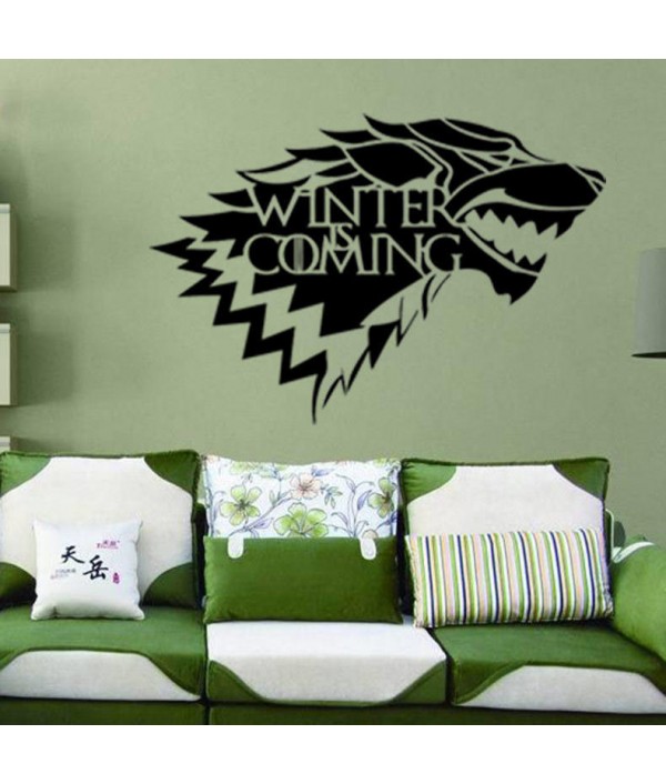 Game of Thrones House Stark Wolf Vinyl Sticker Decal HBO Winter Is ComingHome DecorfromHome and Gardenon 