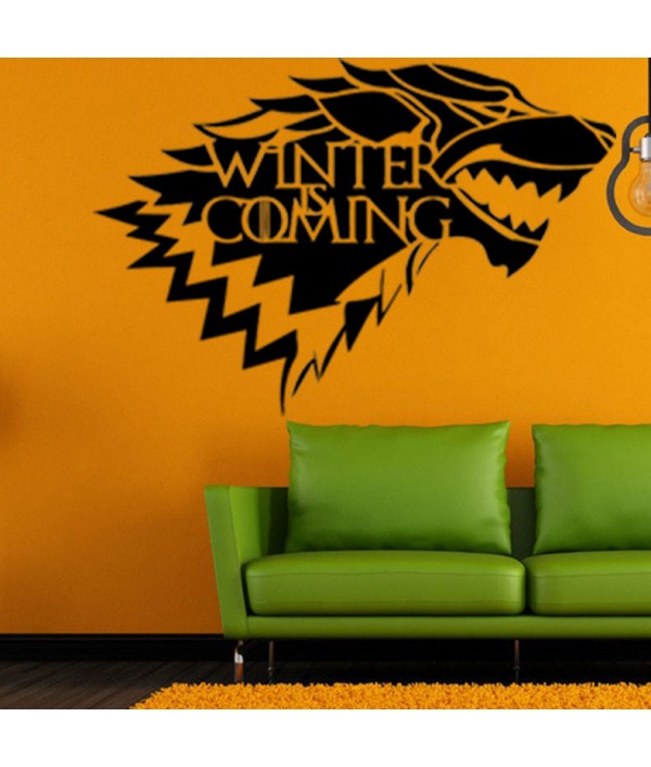 Game of Thrones House Stark Wolf Vinyl Sticker Decal HBO Winter Is ComingHome DecorfromHome and Gardenon 