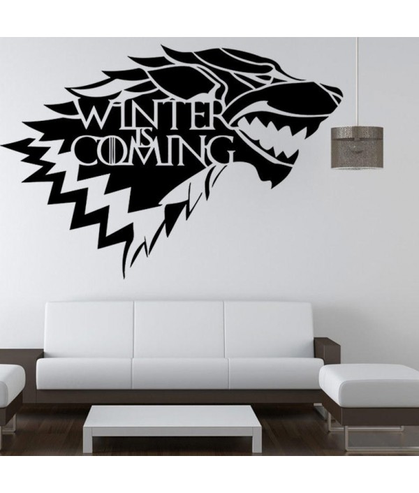 Game of Thrones House Stark Wolf Vinyl Sticker Decal HBO Winter Is ComingHome DecorfromHome and Gardenon 