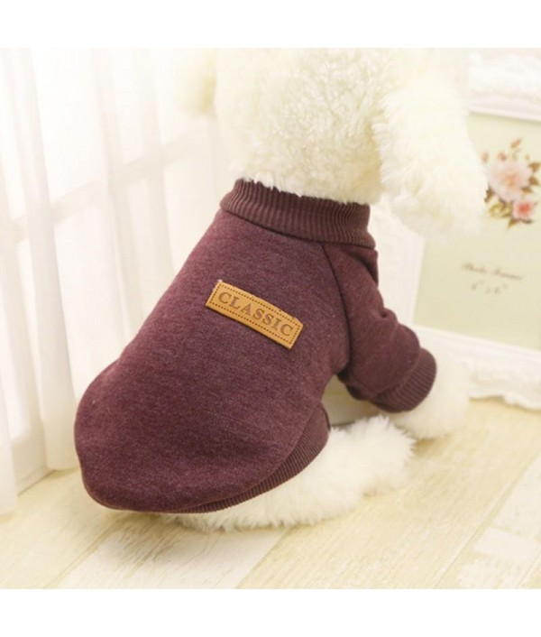 3Dog Clothes Warm Puppy Outfit Pet Jacket Coat Winter Dog Clothes Soft Sweater ClothingPet SuppliesfromHome and Gardenon 