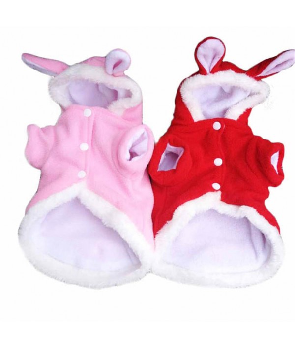 Christmas Pet Clothes Fashion Rabbit Plush Dog Apparel Pet Hoodie Costume Winter  ClothingPet SuppliesfromHome and Gardenon 