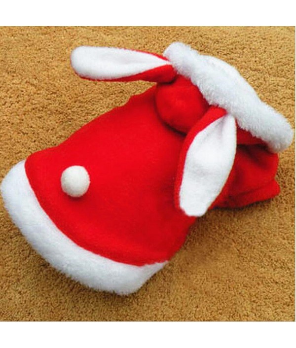 Christmas Pet Clothes Fashion Rabbit Plush Dog Apparel Pet Hoodie Costume Winter  ClothingPet SuppliesfromHome and Gardenon 