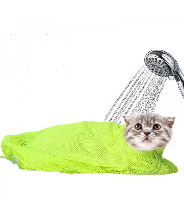 Pet Cat Cleaning Grooming Bag Add Hat  Multi-function Bath Nail Cutting Pick Ear Protect BagsPet SuppliesfromHome and Gardenon 