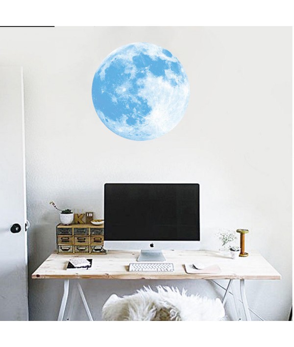 Cm Large Moon Glow In The Dark Luminous DIY Wall Sticker Living Home Decor Home DecorfromHome and Gardenon 