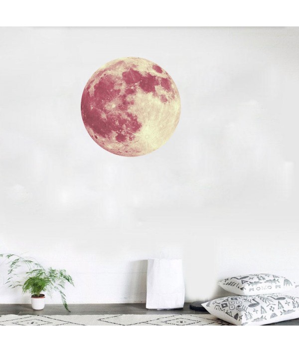 Cm Large Moon Glow In The Dark Luminous DIY Wall Sticker Living Home Decor Home DecorfromHome and Gardenon 