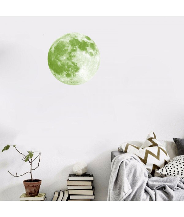 Cm Large Moon Glow In The Dark Luminous DIY Wall Sticker Living Home Decor Home DecorfromHome and Gardenon 