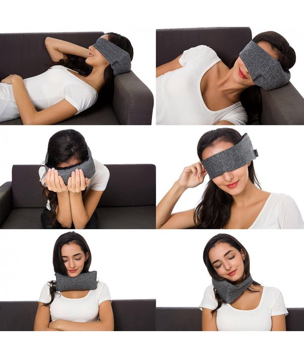 Goggles Neck Support Pillow Portable Travel Compact Pillow And Eye Mask  in -soft For Airplane Napping Trip Supplies Customized Sleep PositionsHome TextilesfromHome and Gardenon 