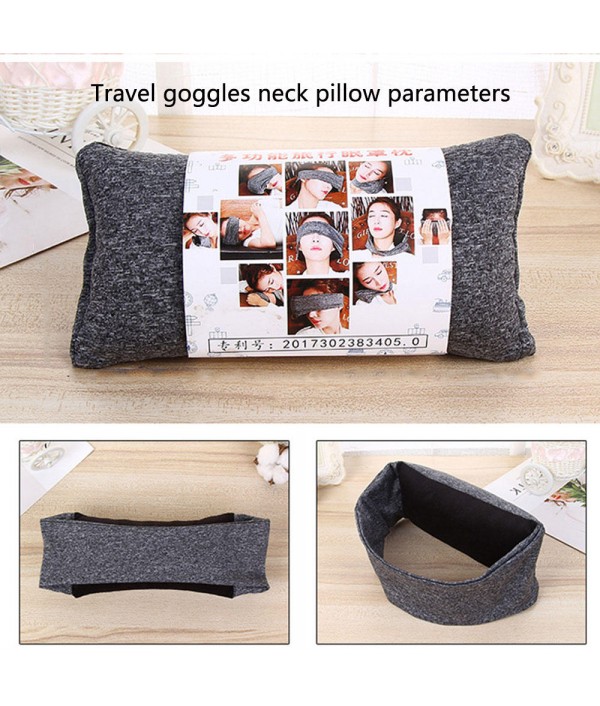 Goggles Neck Support Pillow Portable Travel Compact Pillow And Eye Mask  in -soft For Airplane Napping Trip Supplies Customized Sleep PositionsHome TextilesfromHome and Gardenon 