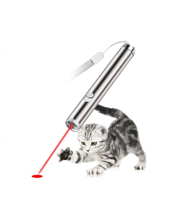 Loskii PT- Electronic Pet Toys Cat Interactive Training Toy Red Laser Pointer With LED FlashlightPet SuppliesfromHome and Gardenon 