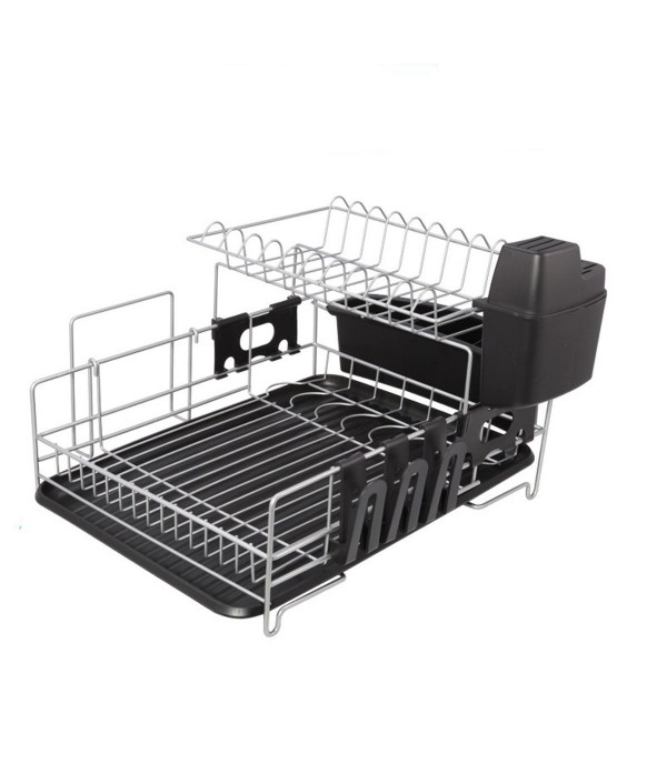  Tier Dish Rack Drain Shelf Kitchen Plat...