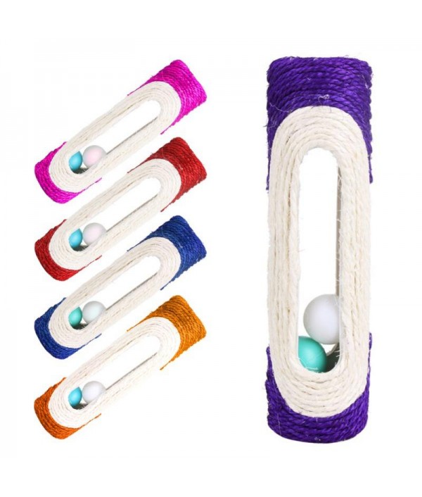 Funny New Pet Cat Toys Rolling Sisal Scratching Post Trapped With  Ball Pet Toys Pet SuppliesfromHome and Gardenon 