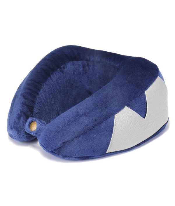 Blue Slow Rebound Memory Cotton Neck Pil...