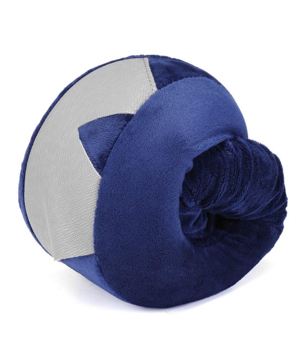 Blue Slow Rebound Memory Cotton Neck Pillow U Type Pillow Storage Pouch Travel PillowHome TextilesfromHome and Gardenon 