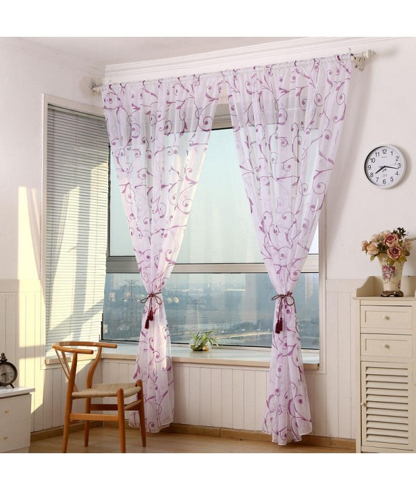 Home Decoration Curtains Window Sheer Drapes Tulle Curtain For Living Room BedroomHome TextilesfromHome and Gardenon 