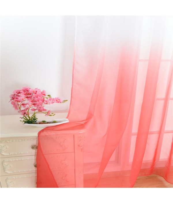 Curtains Color Gradient Terilun Tulle Window Screen Sheer Panels Romantic Wedding Decor Curtain For Living Room BedroomHome TextilesfromHome and Gardenon 