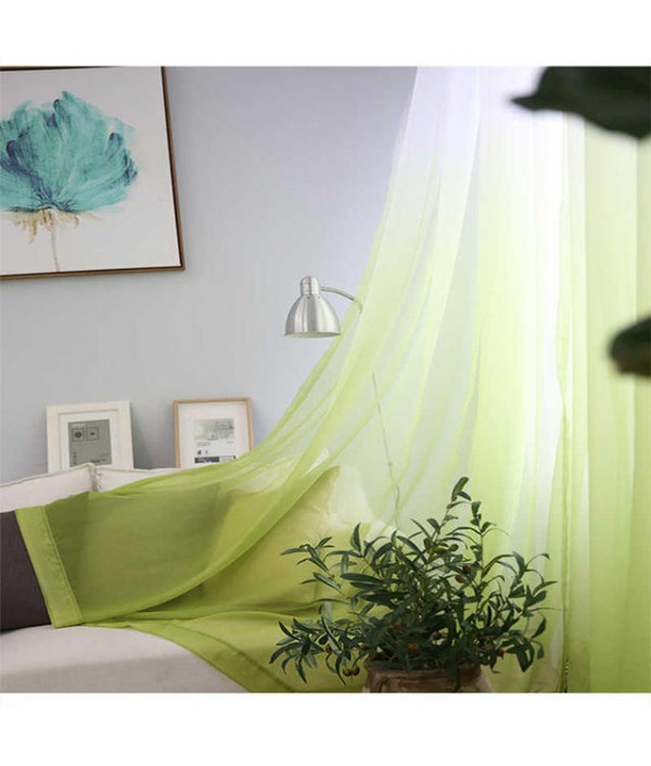 Curtains Color Gradient Terilun Tulle Window Screen Sheer Panels Romantic Wedding Decor Curtain For Living Room BedroomHome TextilesfromHome and Gardenon 