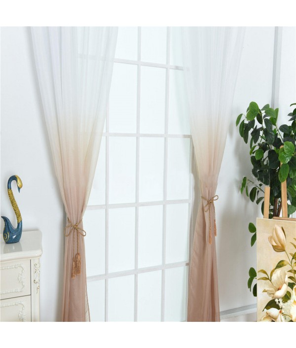 Curtains Color Gradient Terilun Tulle Window Screen Sheer Panels Romantic Wedding Decor Curtain For Living Room BedroomHome TextilesfromHome and Gardenon 