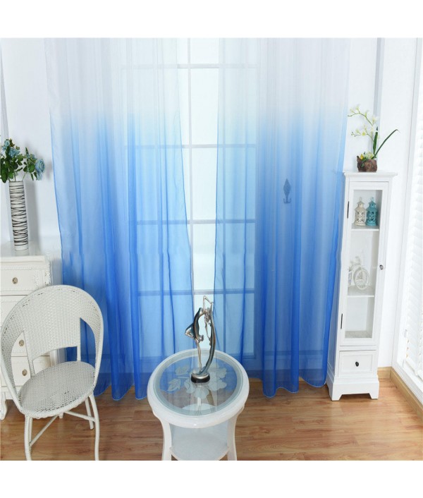 Curtains Color Gradient Terilun Tulle Window Screen Sheer Panels Romantic Wedding Decor Curtain For Living Room BedroomHome TextilesfromHome and Gardenon 