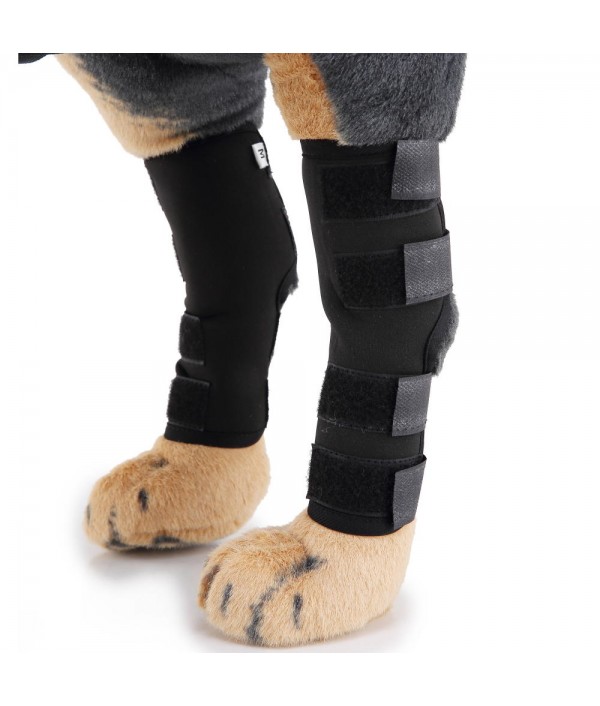 Dog Rear Hock Braces Canine Hind Hock Joint Sleeves with Safety Gear Reflective StrapsPet SuppliesfromHome and Gardenon 