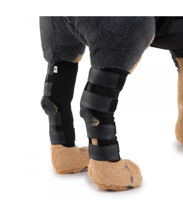 Dog Rear Hock Braces Canine Hind Hock Joint Sleeves with Safety Gear Reflective StrapsPet SuppliesfromHome and Gardenon 