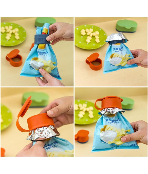 PC/LOT Food Storage Snack Sealing Bag Magic Cap Bag Lid Sealing Device Multifunctional Food Sealing Cover StorageKitchen,Dining And BarfromHome and Gardenon 