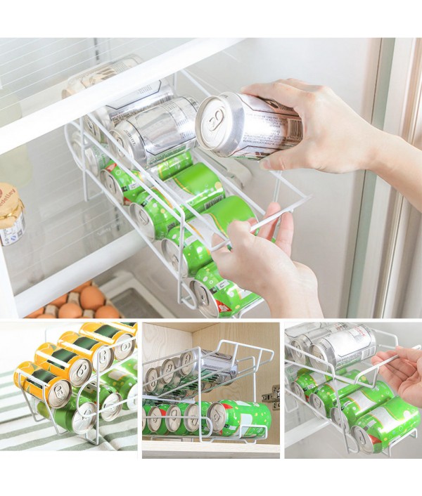 Cans Cola Kitchen Storage Rack Double-Layer Shelf Desktop Storage RackKitchen,Dining And BarfromHome and Gardenon 